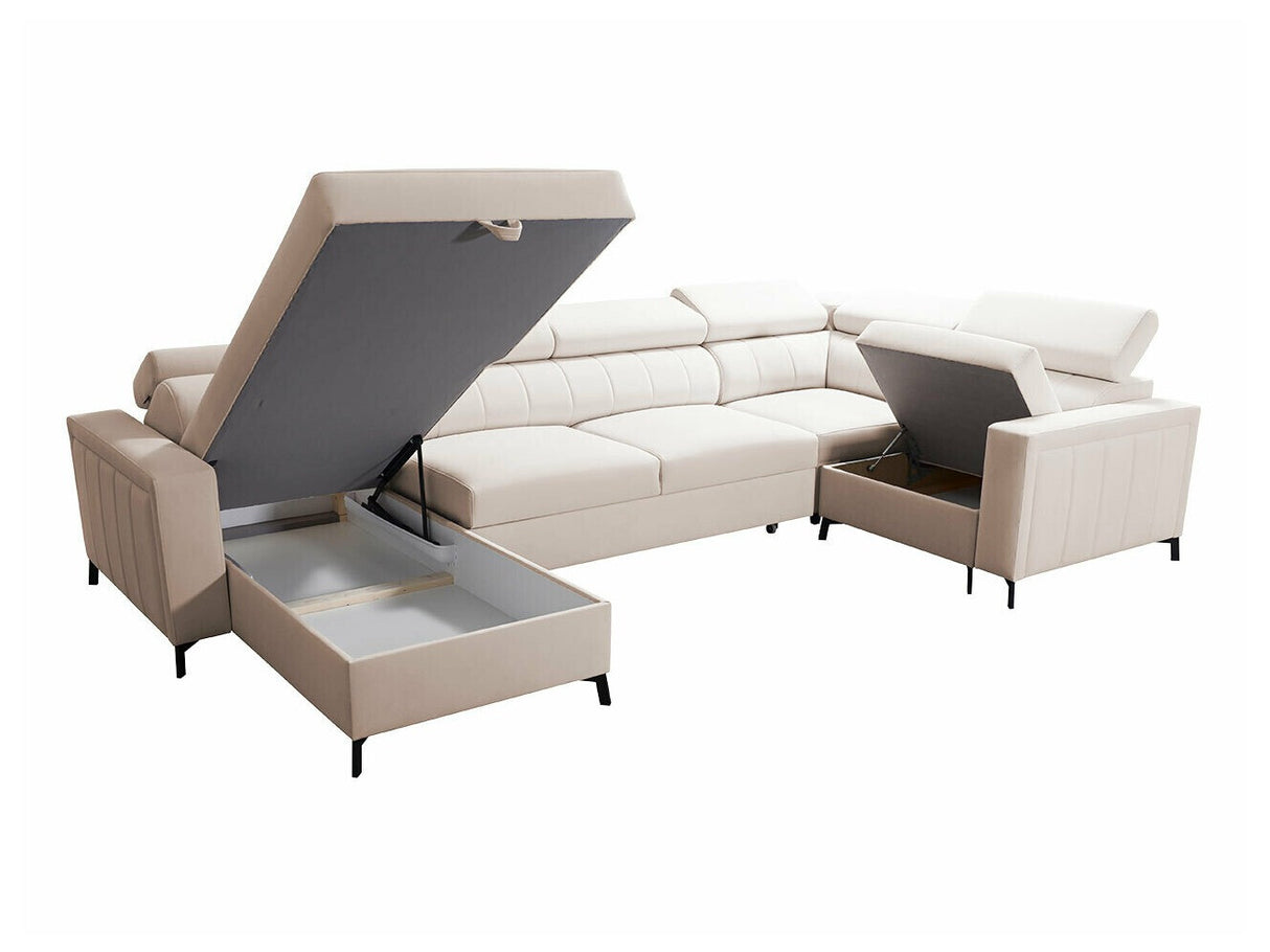 Sarokkanapé Narożnik BALTICO V MINI, Szín: Mono 235 + Botanical 36, Változatok: Jobbos