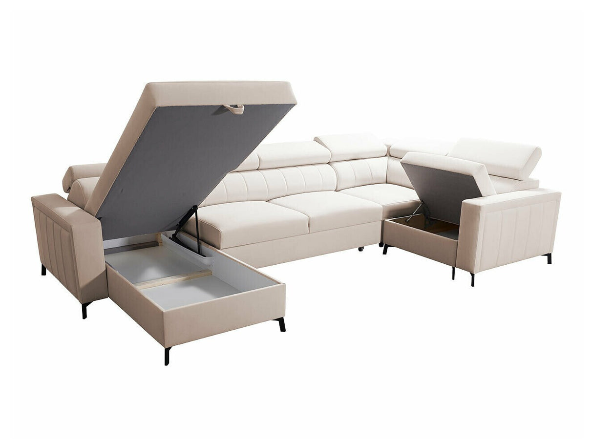 Sarokkanapé Narożnik BALTICO V MAXI, Szín: Mono 231 + Botanical 36, Változatok: Balos