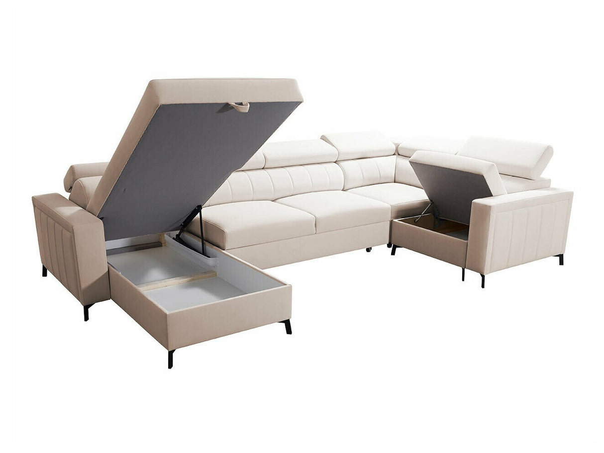 Sarokkanapé Narożnik BALTICO V MAXI, Szín: Mono 234 + Botanical 36, Változatok: Balos