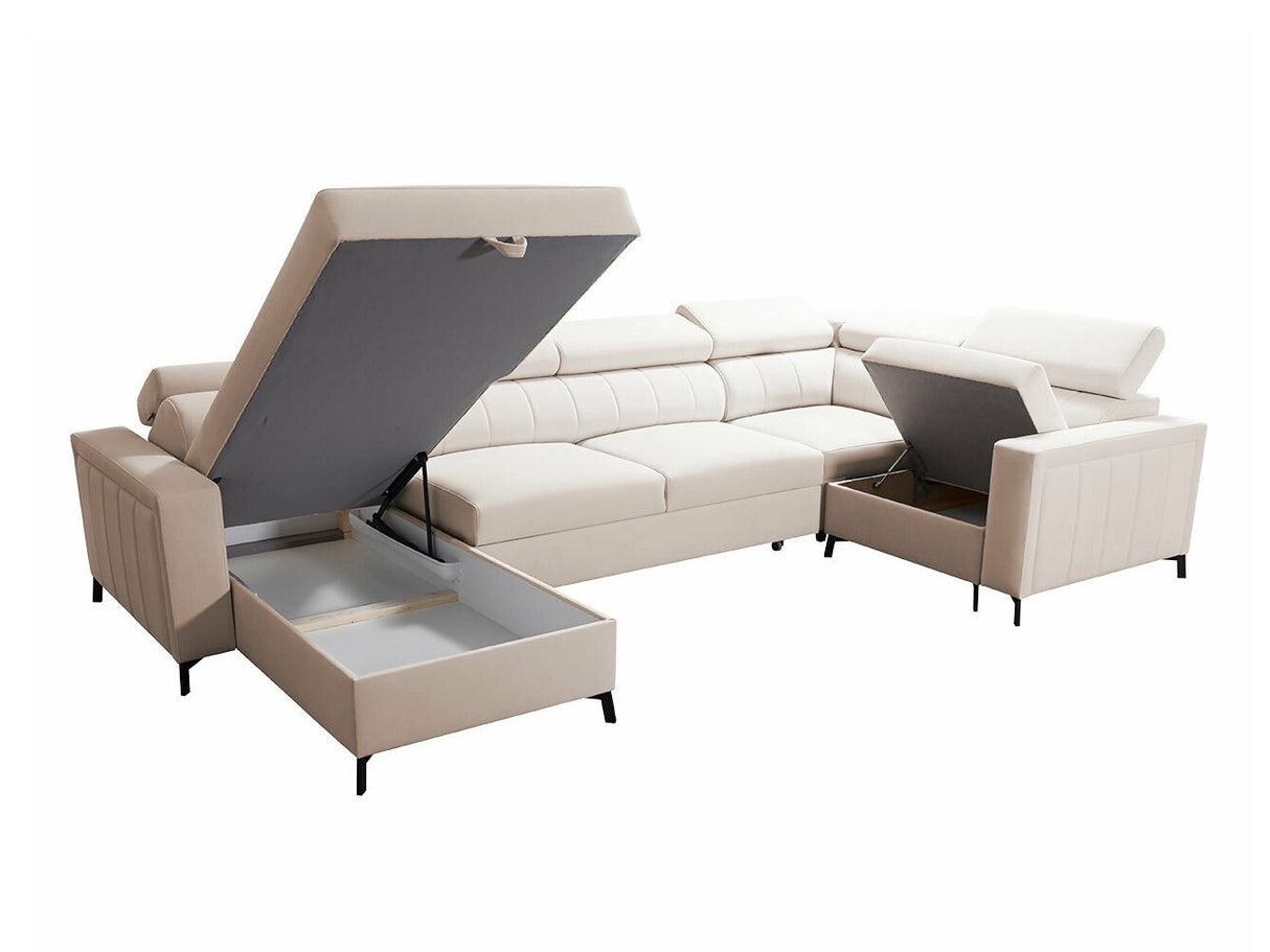 Sarokkanapé Narożnik BALTICO V MAXI, Szín: Mono 234 + Botanical 36, Változatok: Jobbos