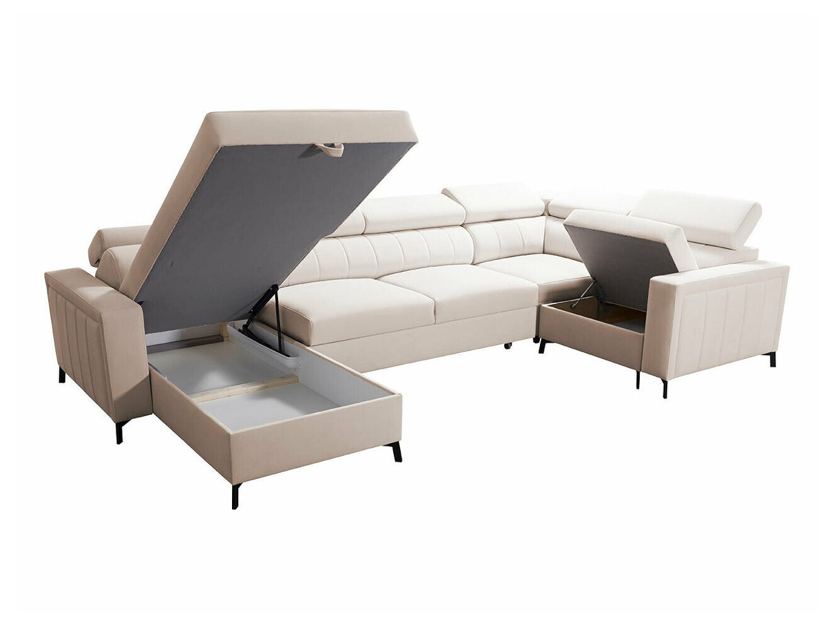 Sarokkanapé Narożnik BALTICO V MAXI, Szín: Mono 235 + Botanical 36, Változatok: Jobbos