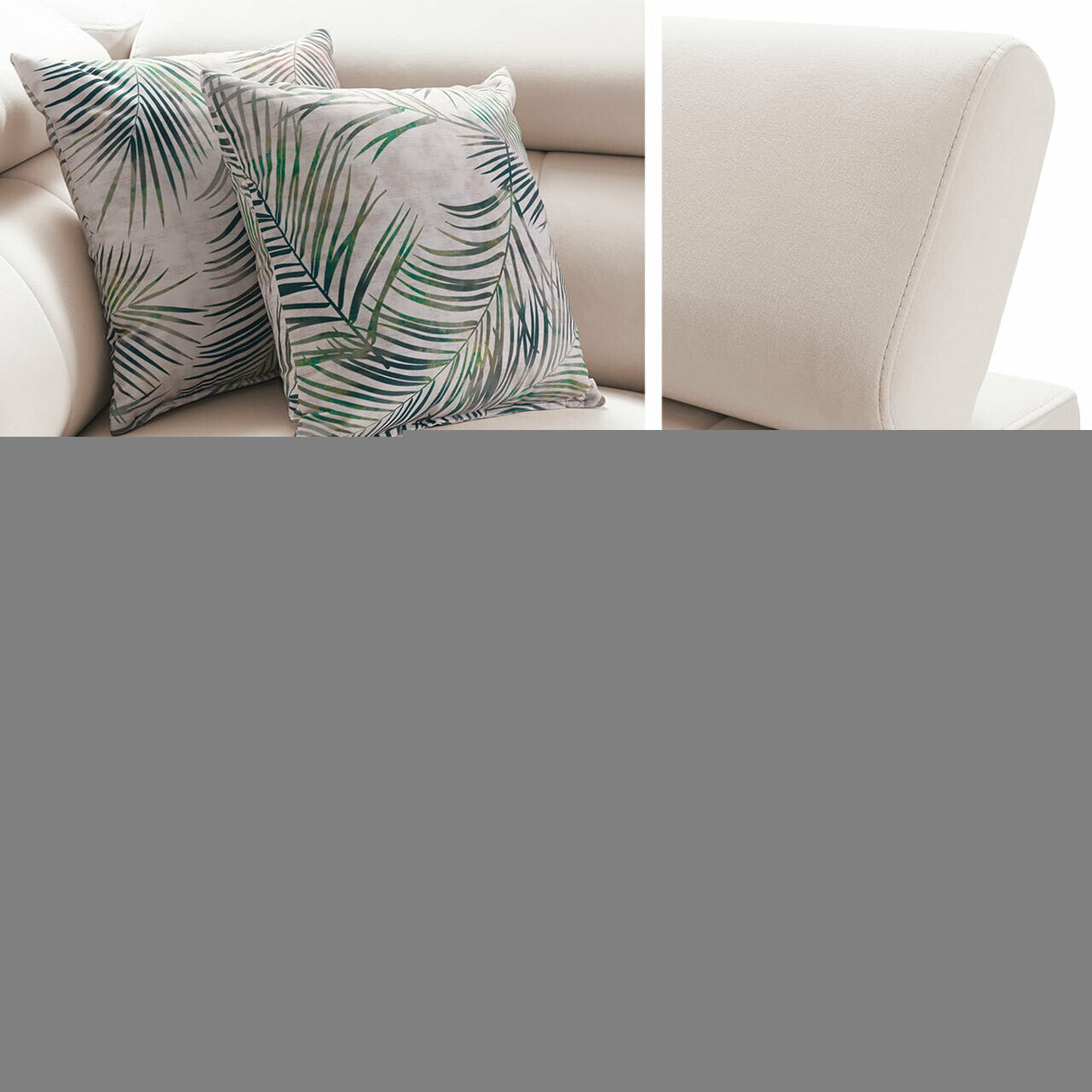 Sarokkanapé Narożnik BALTICO IX, Szín: Mono 244 + Botanical 36, Változatok: Jobbos