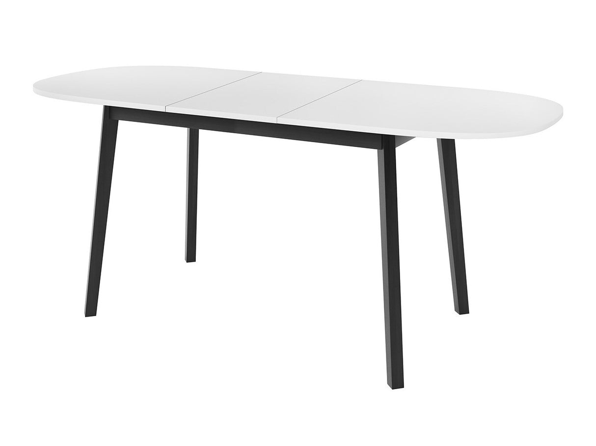 Asztal Stół KLEBO S 150x80, Szín: Fehér + Fekete