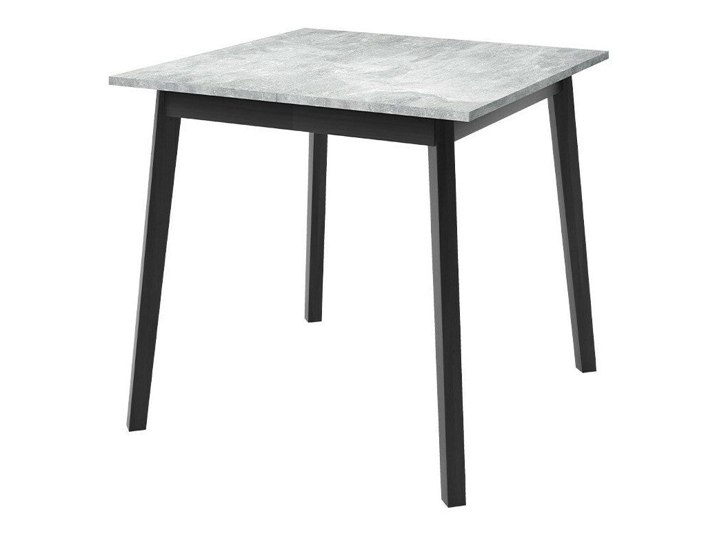 Étkezőgarnitúra Zestaw ARIEL S + 4 x LUKE, Fa színe: Szürke márvány + Fekete, Kárpit: Amor Velvet 4302