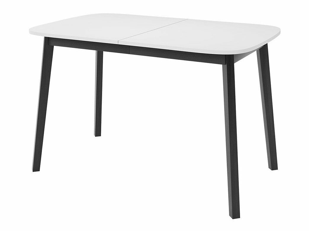 Étkezőgarnitúra Zestaw DEIMOS S + 6 x LUKE, Fa színe: Fehér + Fekete, Kárpit: Amor Velvet 4302