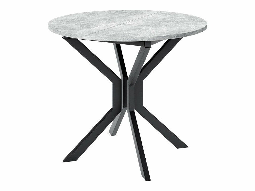 Étkezőgarnitúra Zestaw DIONE M + 4 x LUKE, Fa színe: Szürke márvány + Fekete, Kárpit: Amor Velvet 4302