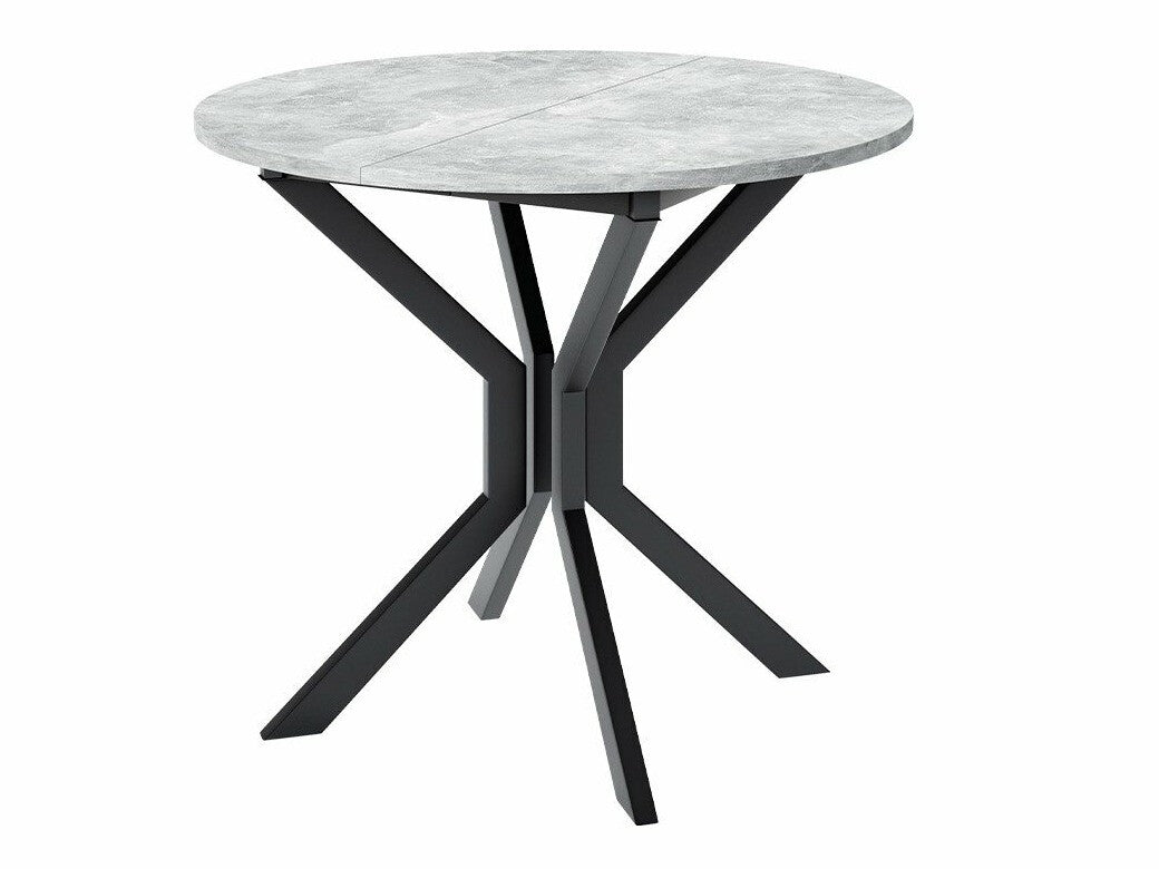 Étkezőgarnitúra Zestaw DIONE M + 4 x LUKE, Fa színe: Szürke márvány + Fekete, Kárpit: Amor Velvet 4322