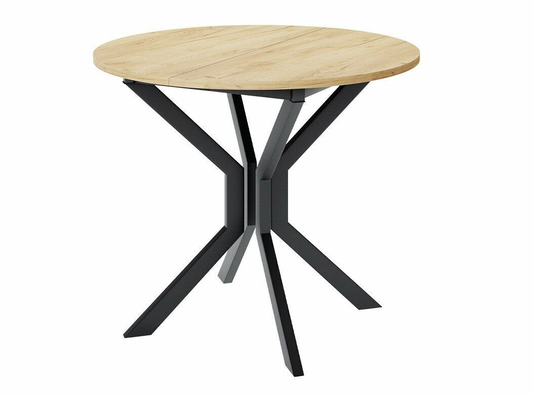 Étkezőgarnitúra Zestaw DIONE M + 4 x LUKE, Fa színe: Kézműves aranytölgy + Fekete, Kárpit: Amor Velvet 4302