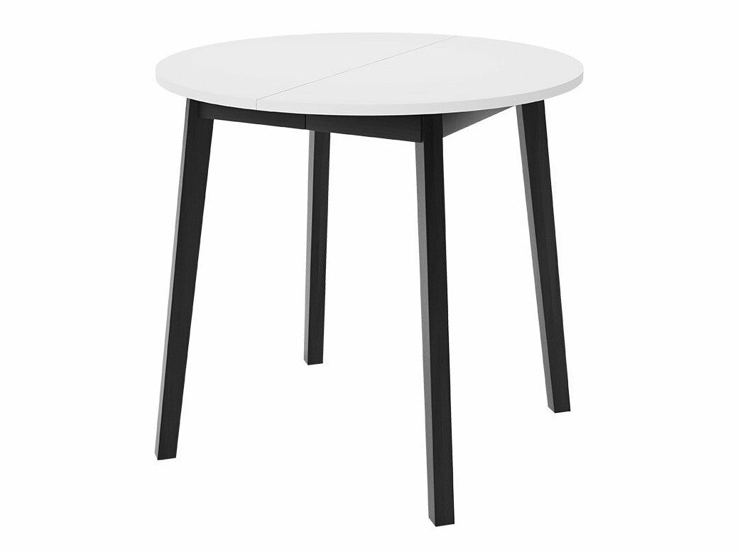 Étkezőgarnitúra Zestaw DIONE S + 4 x LUKE, Fa színe: Fehér + Fekete, Kárpit: Amor Velvet 4311