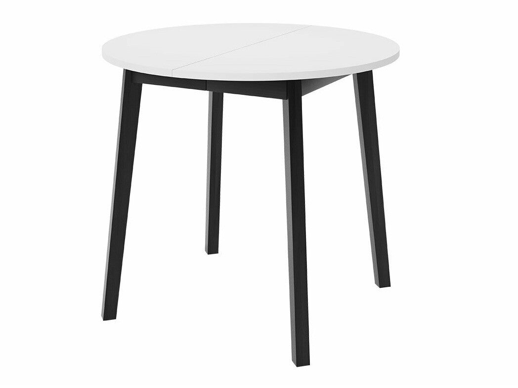 Étkezőgarnitúra Zestaw DIONE S + 4 x LUKE, Fa színe: Fehér + Fekete, Kárpit: Amor Velvet 4322