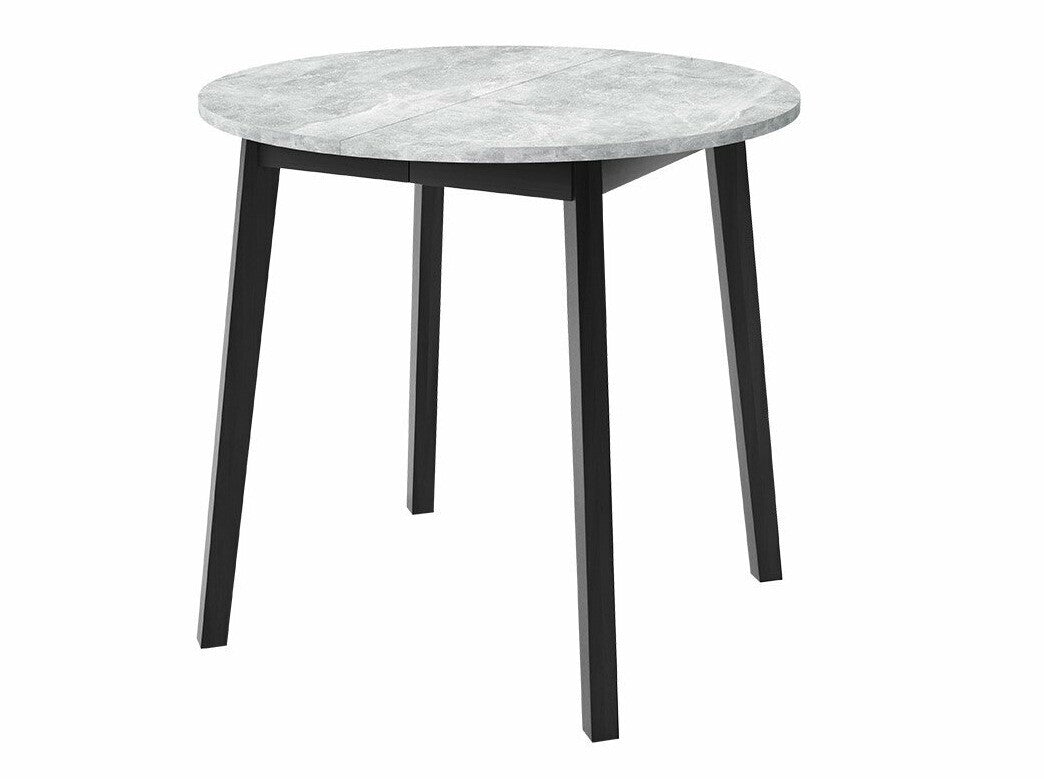 Étkezőgarnitúra Zestaw DIONE S + 4 x LUKE, Fa színe: Szürke márvány + Fekete, Kárpit: Amor Velvet 4311