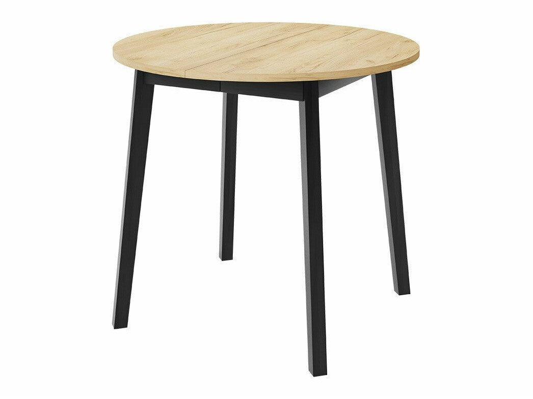 Étkezőgarnitúra Zestaw DIONE S + 4 x LUKE, Fa színe: Kézműves aranytölgy + Fekete, Kárpit: Amor Velvet 4302