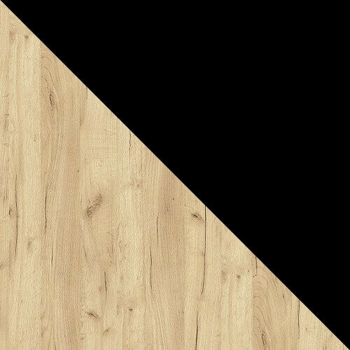 Étkezőgarnitúra Zestaw KLEBO S + 6 x LUKE, Fa színe: Kézműves aranytölgy + Fekete, Kárpit: Amor Velvet 4322