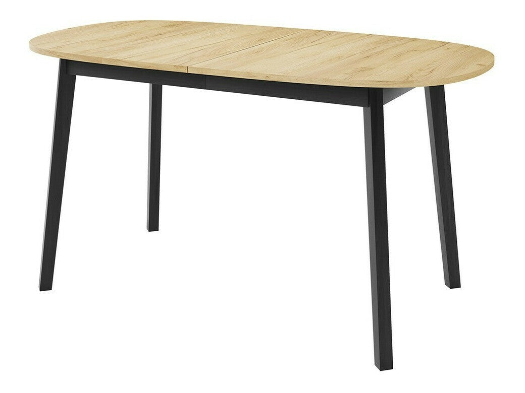 Étkezőgarnitúra Zestaw KLEBO S + 6 x LUKE, Fa színe: Kézműves aranytölgy + Fekete, Kárpit: Amor Velvet 4302