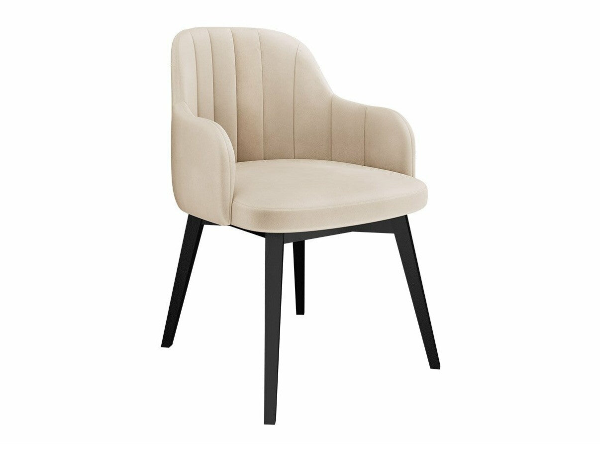 Étkezőgarnitúra Zestaw 05 4xS105 ORION FI, Asztal színe: Fekete, Szék színe: Fekete + Magic Velvet 2250