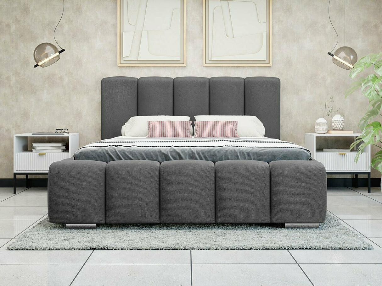 Ágy Łóżko tapicerowane WIZKO, Szín: Kronos 22, Alvó felület mérete: 140 x 200 cm