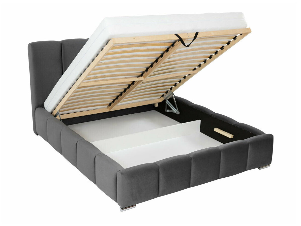 Ágy Łóżko tapicerowane WIZKO, Szín: Kronos 22, Alvó felület mérete: 140 x 200 cm