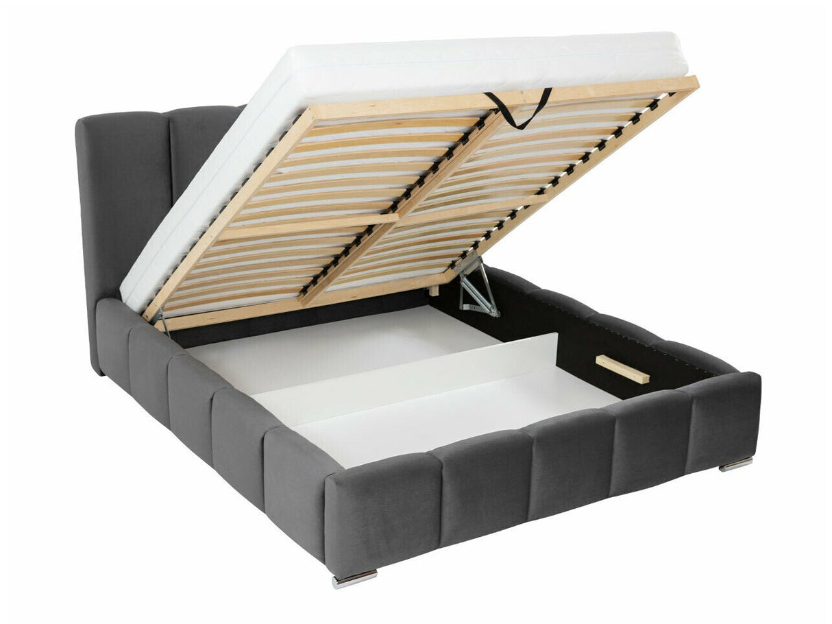 Ágy Łóżko tapicerowane WIZKO, Szín: Kronos 29, Alvó felület mérete: 160 x 200 cm