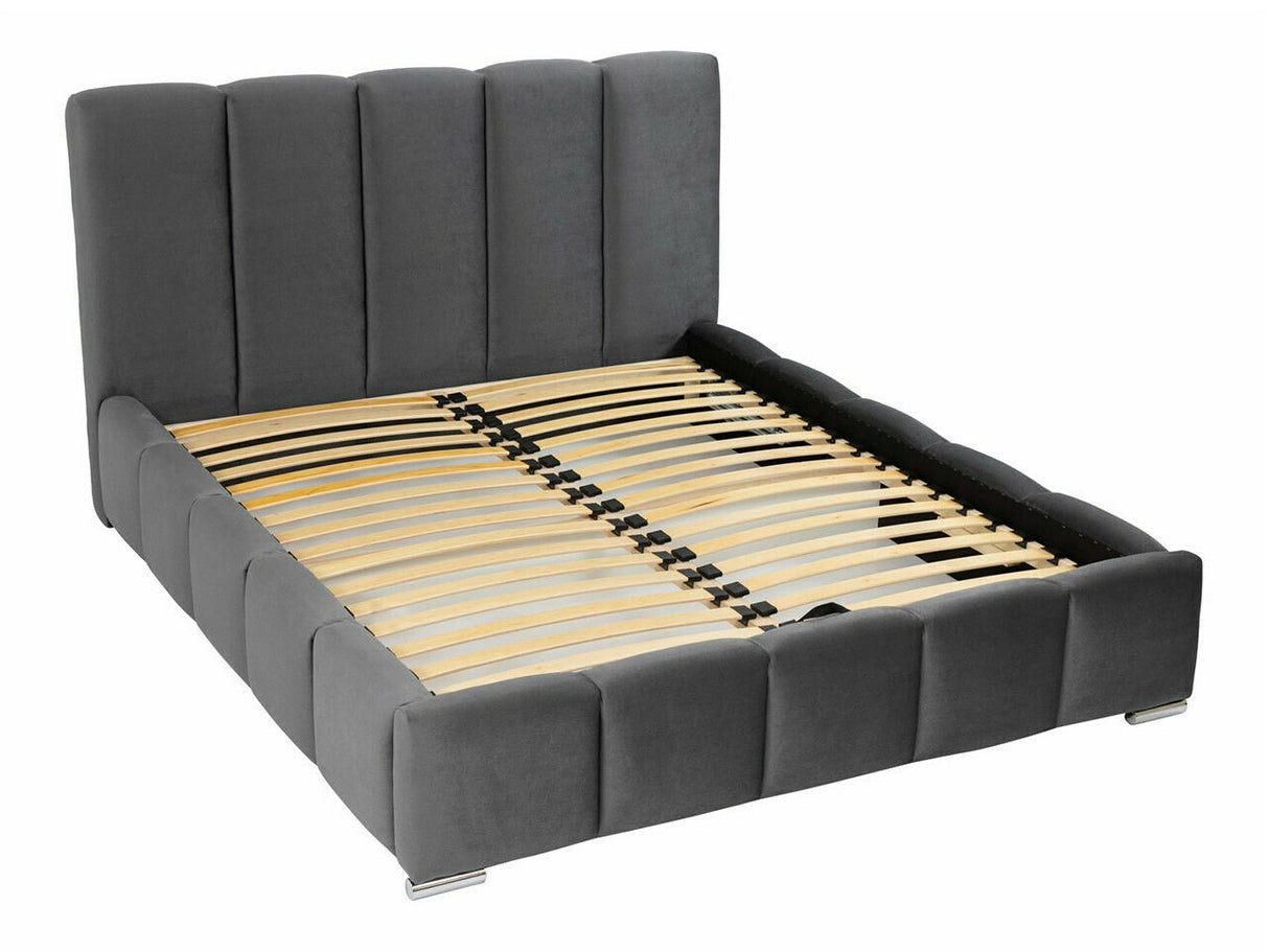 Ágy Łóżko tapicerowane WIZKO, Szín: Kronos 07, Alvó felület mérete: 140 x 200 cm