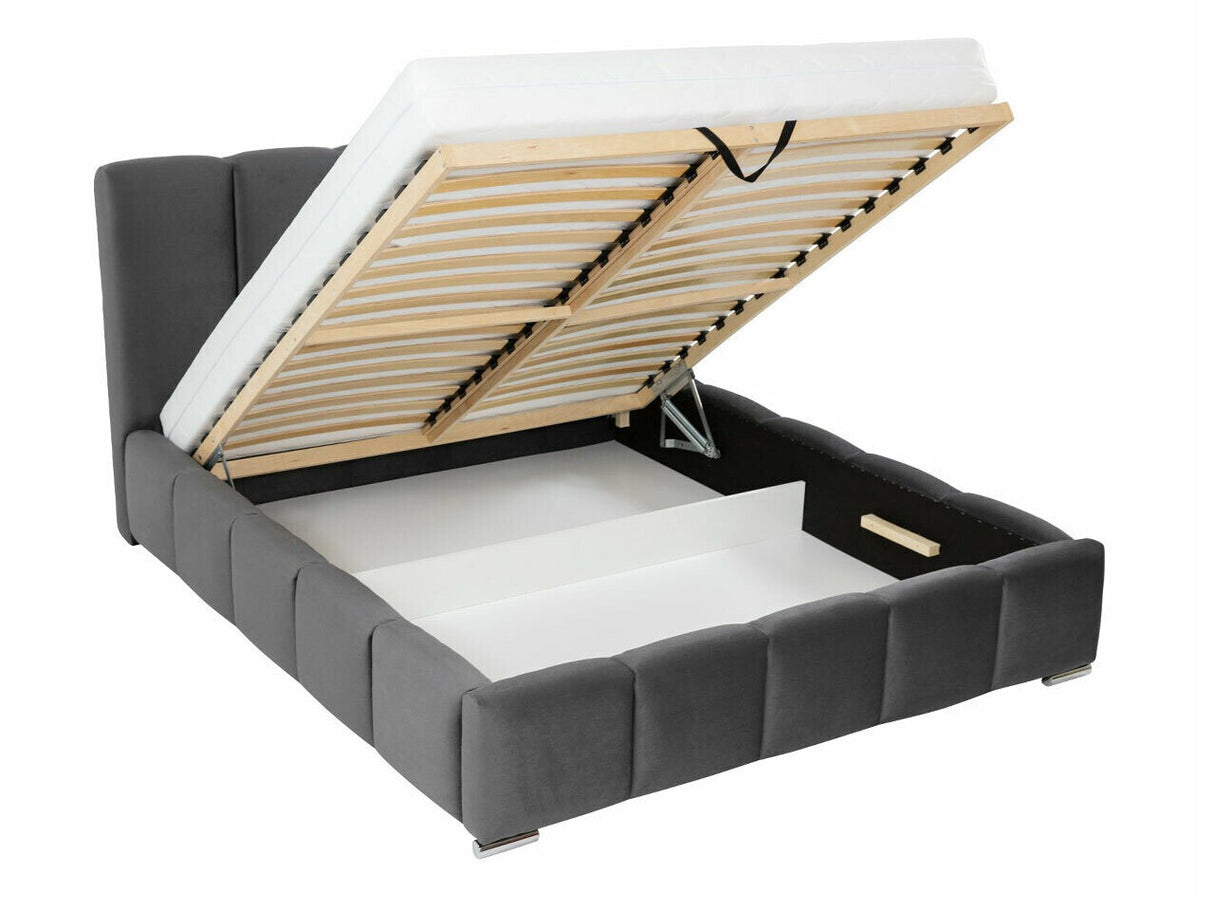 Ágy Łóżko tapicerowane WIZKO, Szín: Kronos 07, Alvó felület mérete: 180 x 200 cm