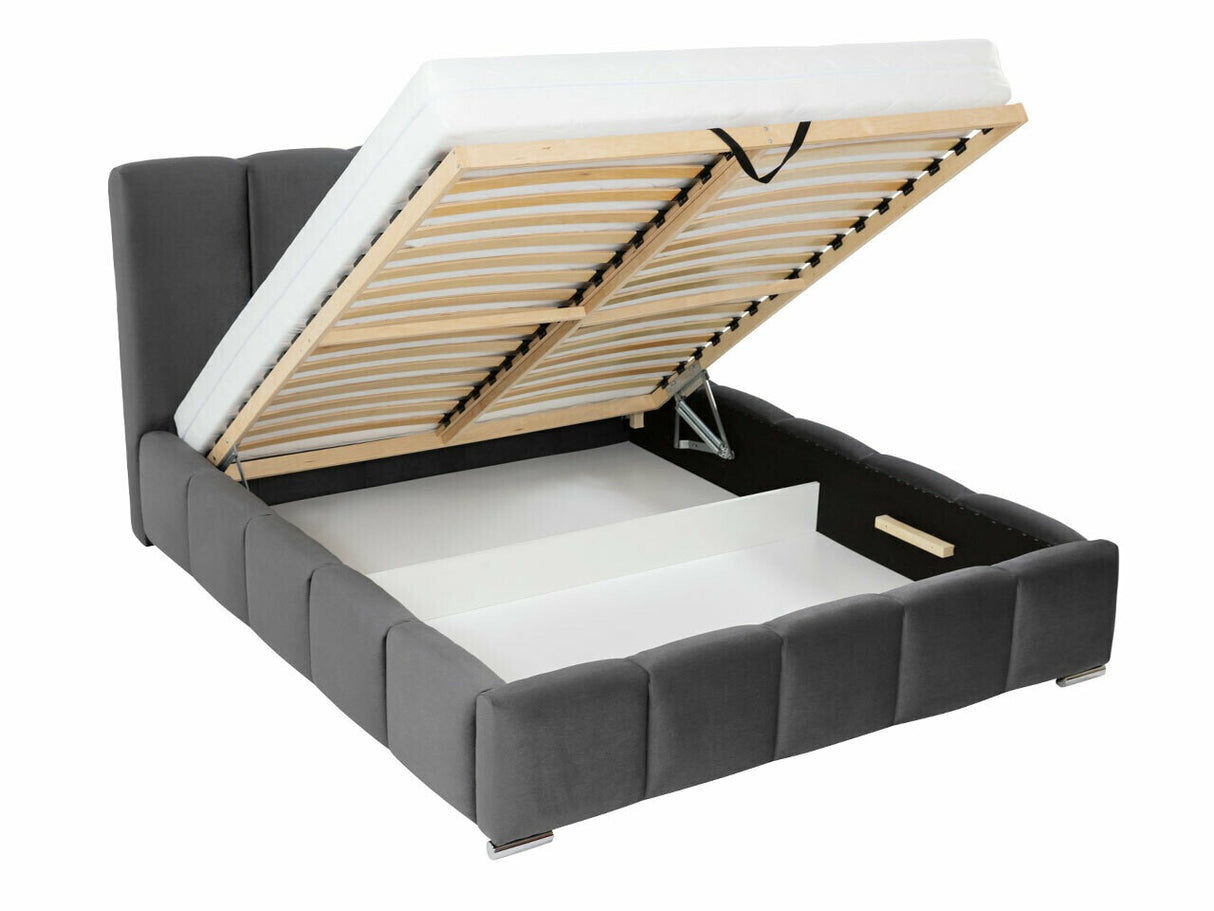 Ágy Łóżko tapicerowane WIZKO, Szín: Kronos 46, Alvó felület mérete: 140 x 200 cm