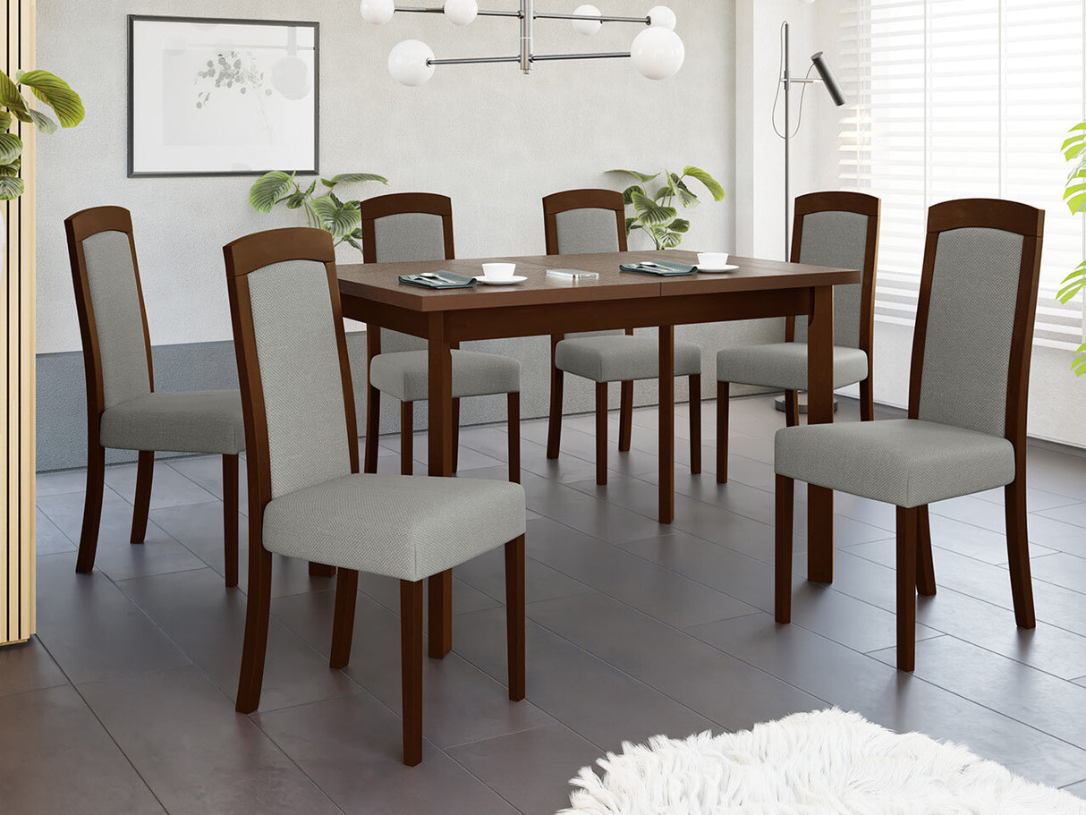 Szék Krzesło ROMA 7, Fa színe: Dió, Kárpit: Hygge 91