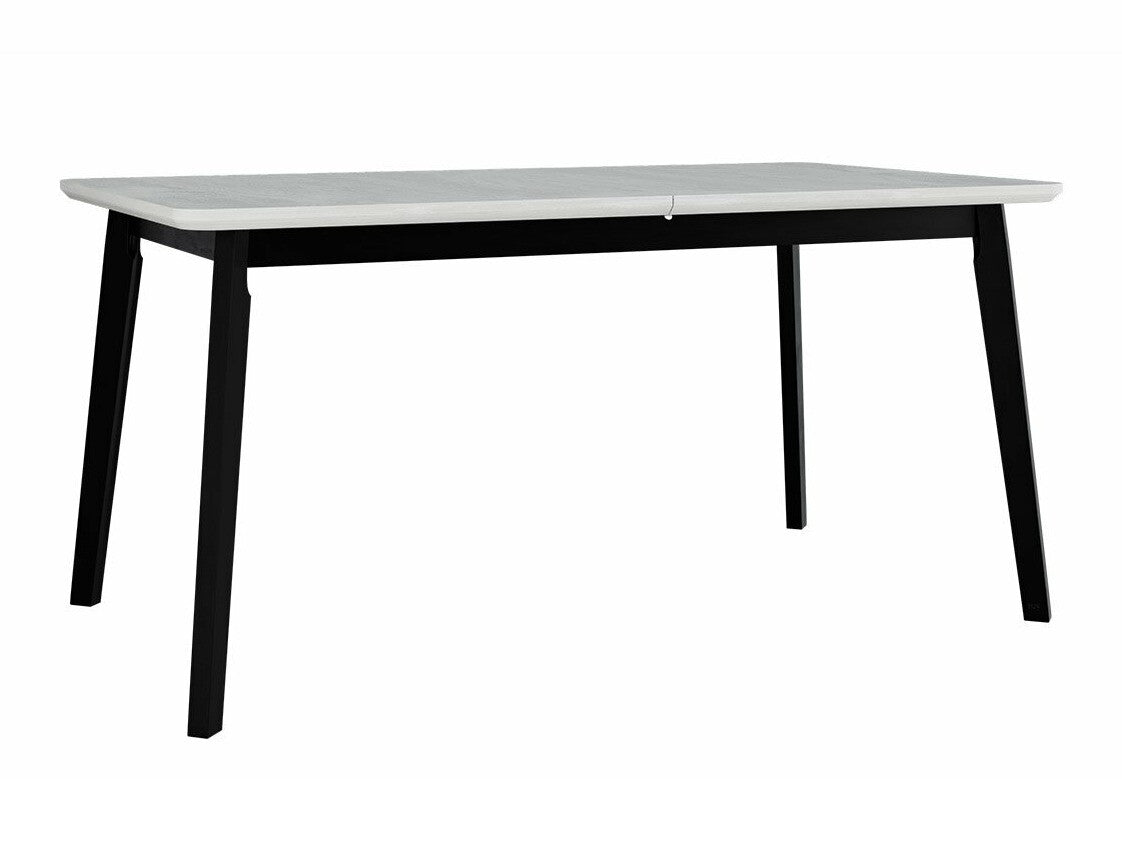 Étkezőgarnitúra Zestaw 19 (OSLO 8 + HUGO 1_NEW), Kárpit: Hygge 91, Fa színe: Fehér + Fekete