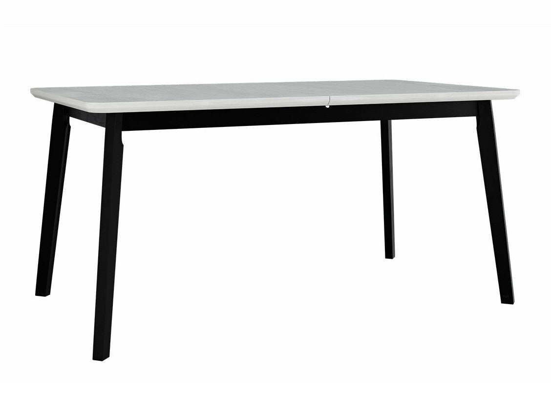 Étkezőgarnitúra Zestaw 19 (OSLO 8 + HUGO 1_NEW), Kárpit: Soro 28, Fa színe: Fehér + Fekete