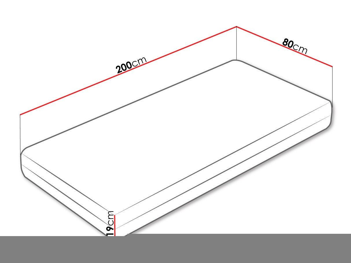 Matrac Nevada 33 (Nemmad), Méretek: 80 x 200 cm