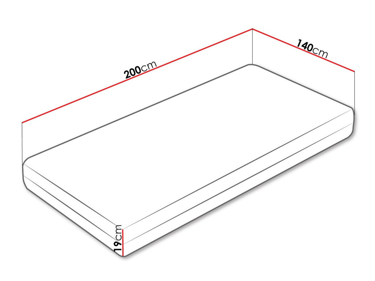 Matrac Nevada 33 (Nemmad), Méretek: 140 x 200 cm