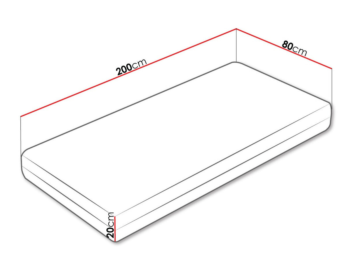 Matrac Atlanta (Colorado), Méretek: 80 x 200 cm