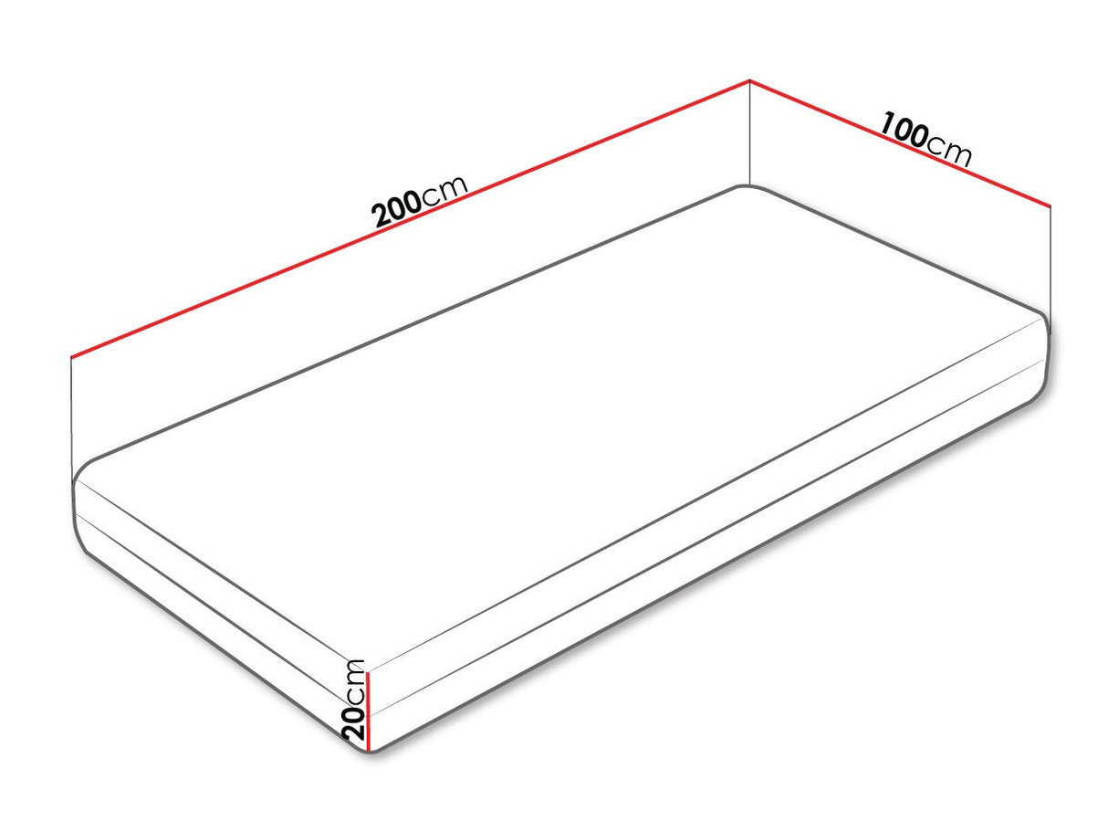 Matrac Atlanta (Colorado), Méretek: 100 x 200 cm