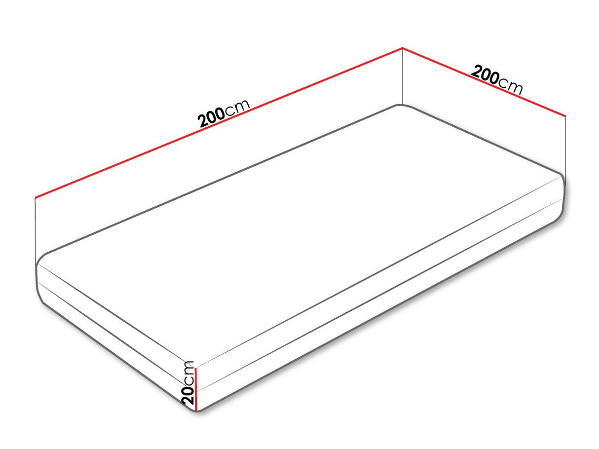 Matrac Atlanta (Colorado), Méretek: 200 x 200 cm
