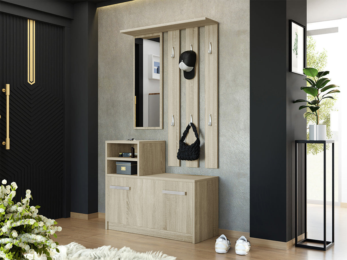 Előszoba garnitúra Kolom, Szín: Sonoma tölgy