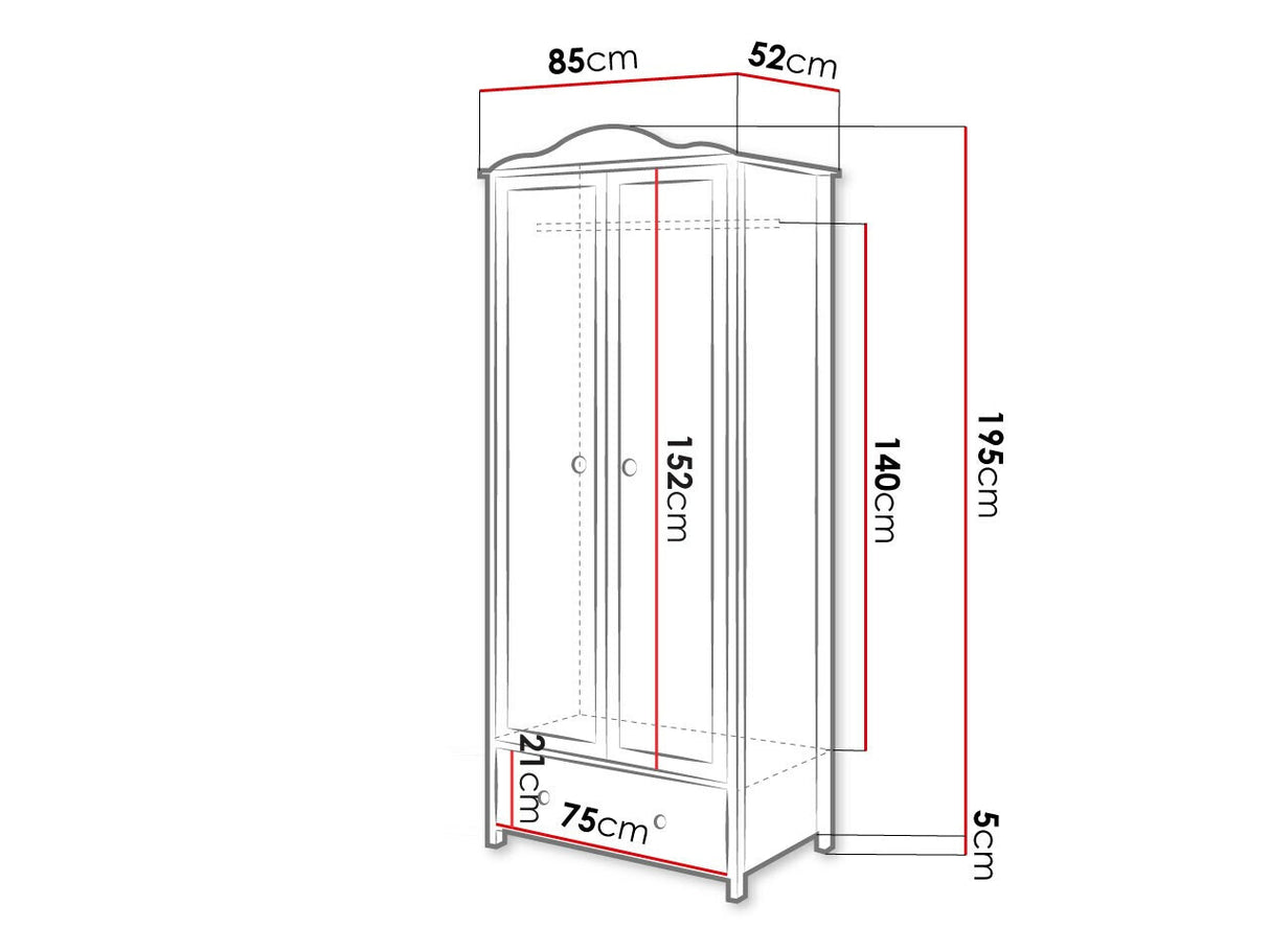 Gardróbszekrény Luna LN-01