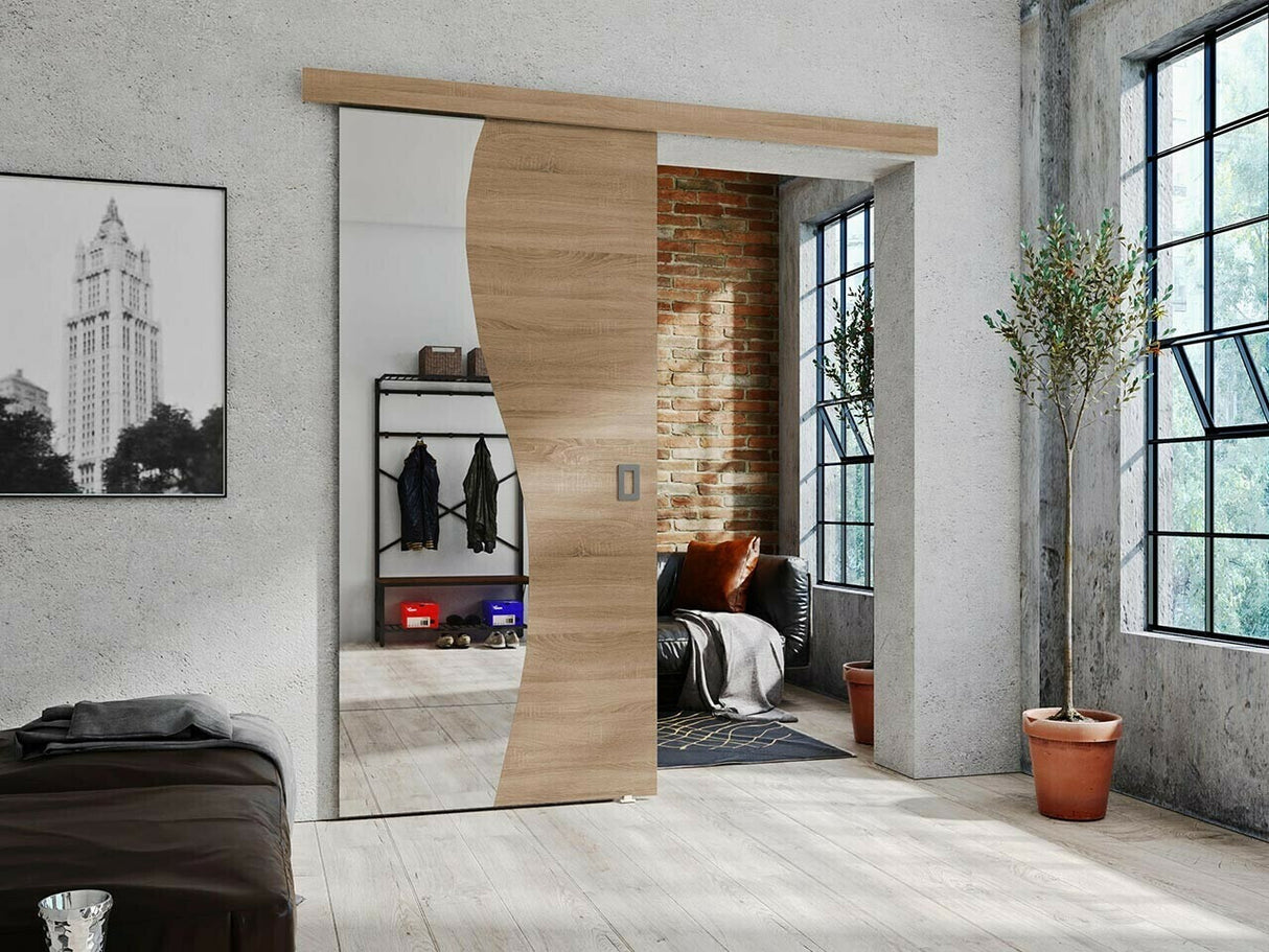 Tolóajtók Drzwi FALA 70 + samodomykacz, Szín: Sonoma tölgy