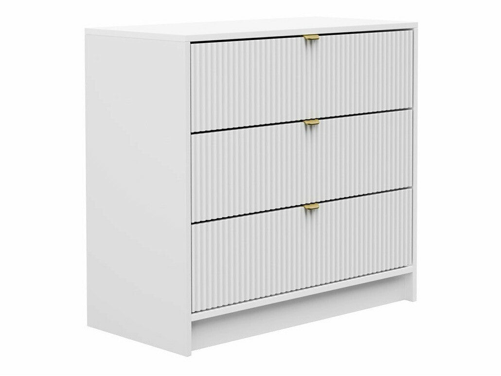 Komód 3SZ TIRENO, Szín: Fehér