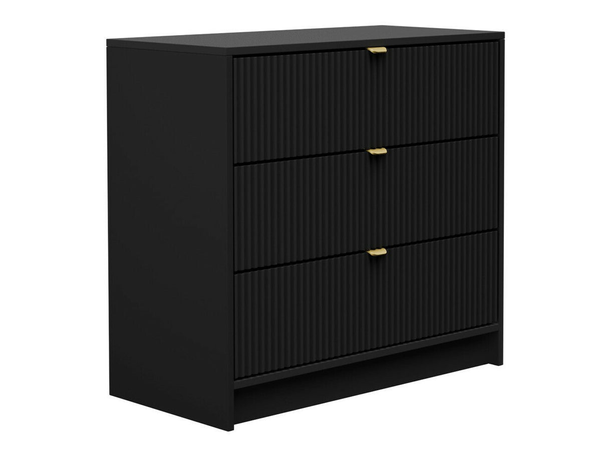 Komód 3SZ TIRENO, Szín: Fekete