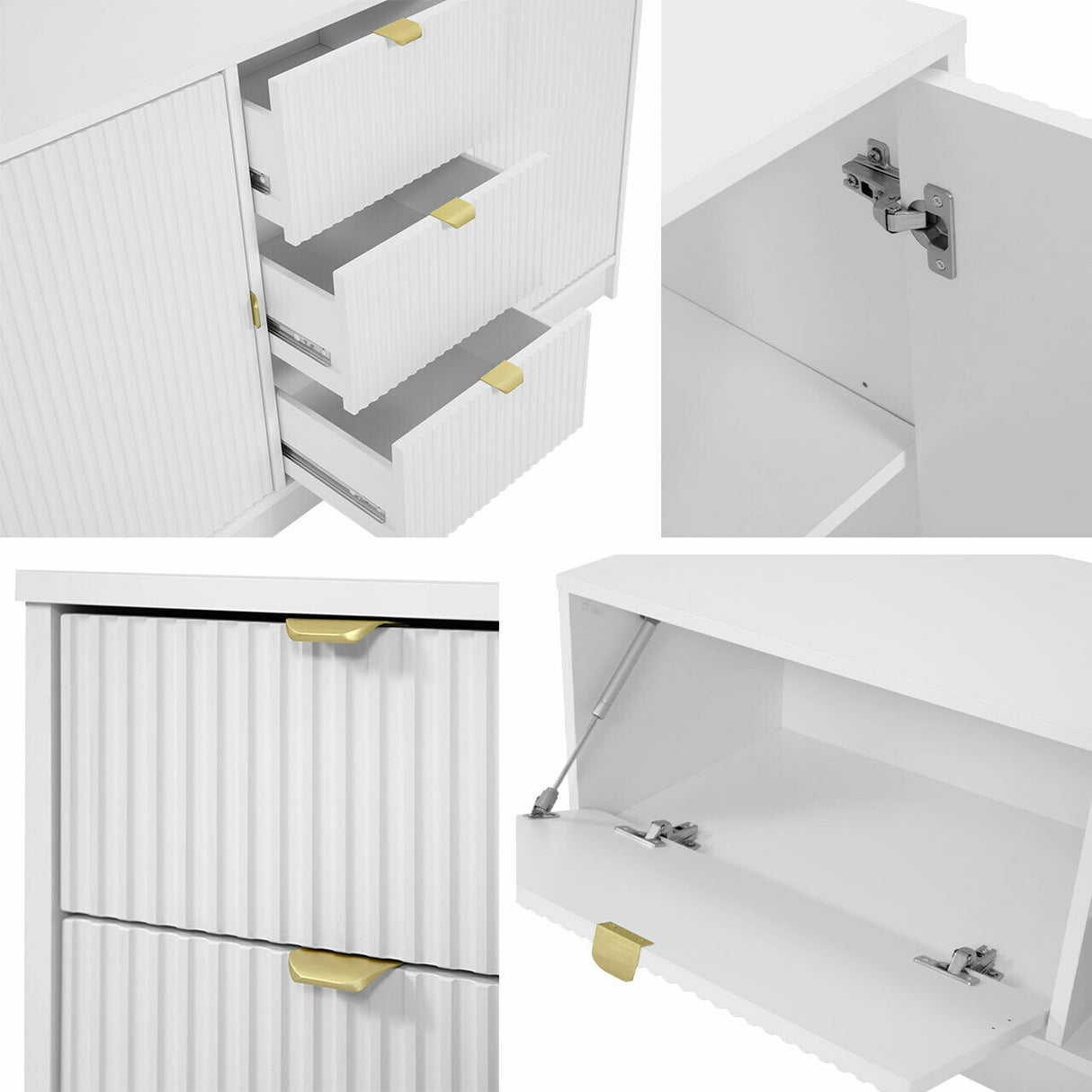 Dohányzóasztal Stolik kawowy 1SZ TIRENO, Szín: Fehér