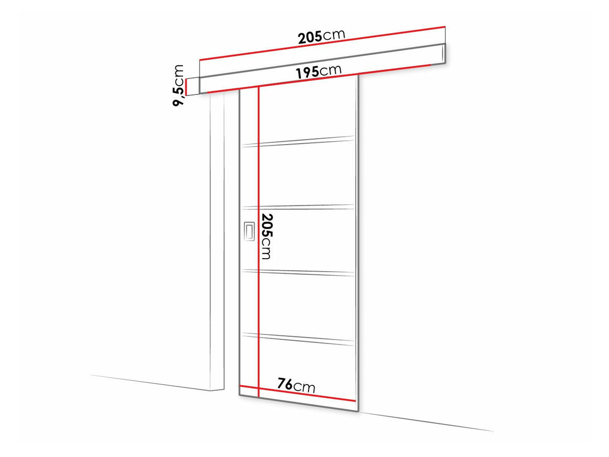Tolóajtók Drzwi WERDI PLUS 70 + samodomykacz, Szín: Fehér