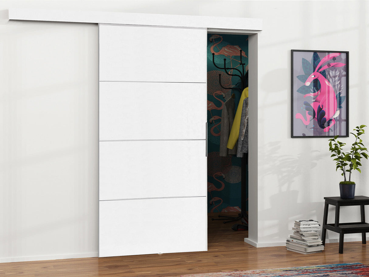 Tolóajtók Drzwi MALIBU PLUS 70 + samodomykacz, Szín: Fehér