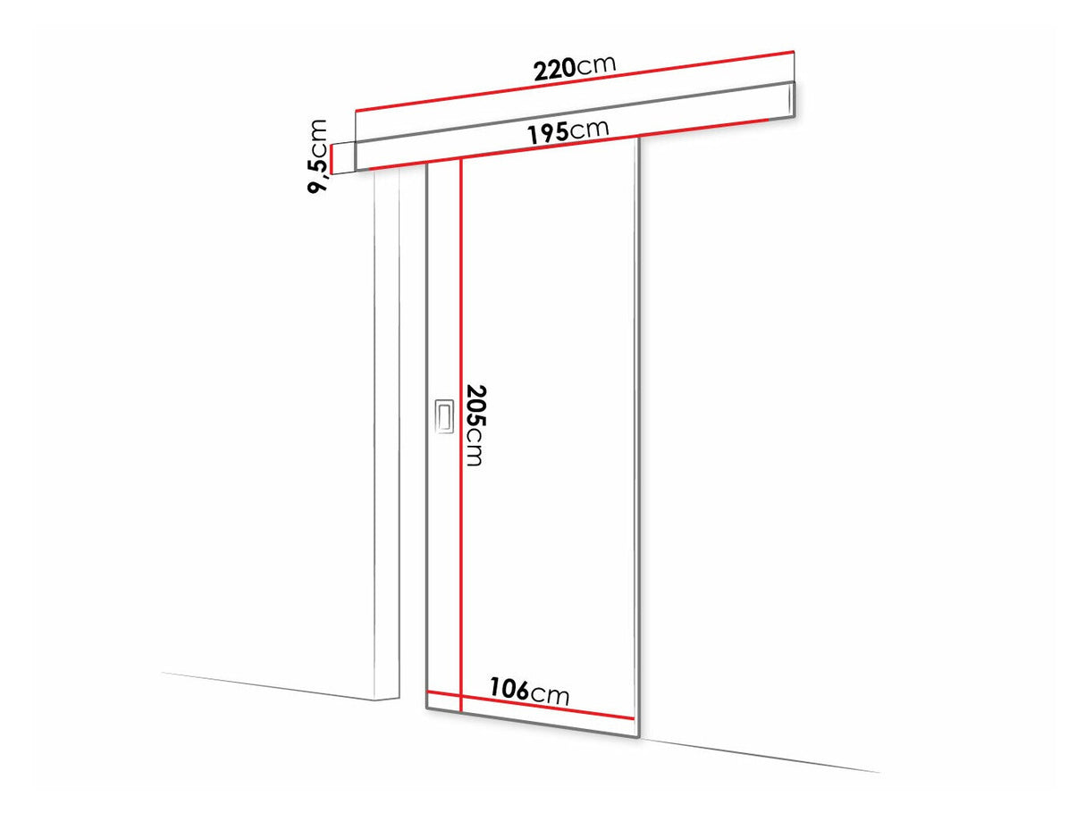 Tolóajtók Drzwi WERDI 100 + samodomykacz, Szín: Grafit