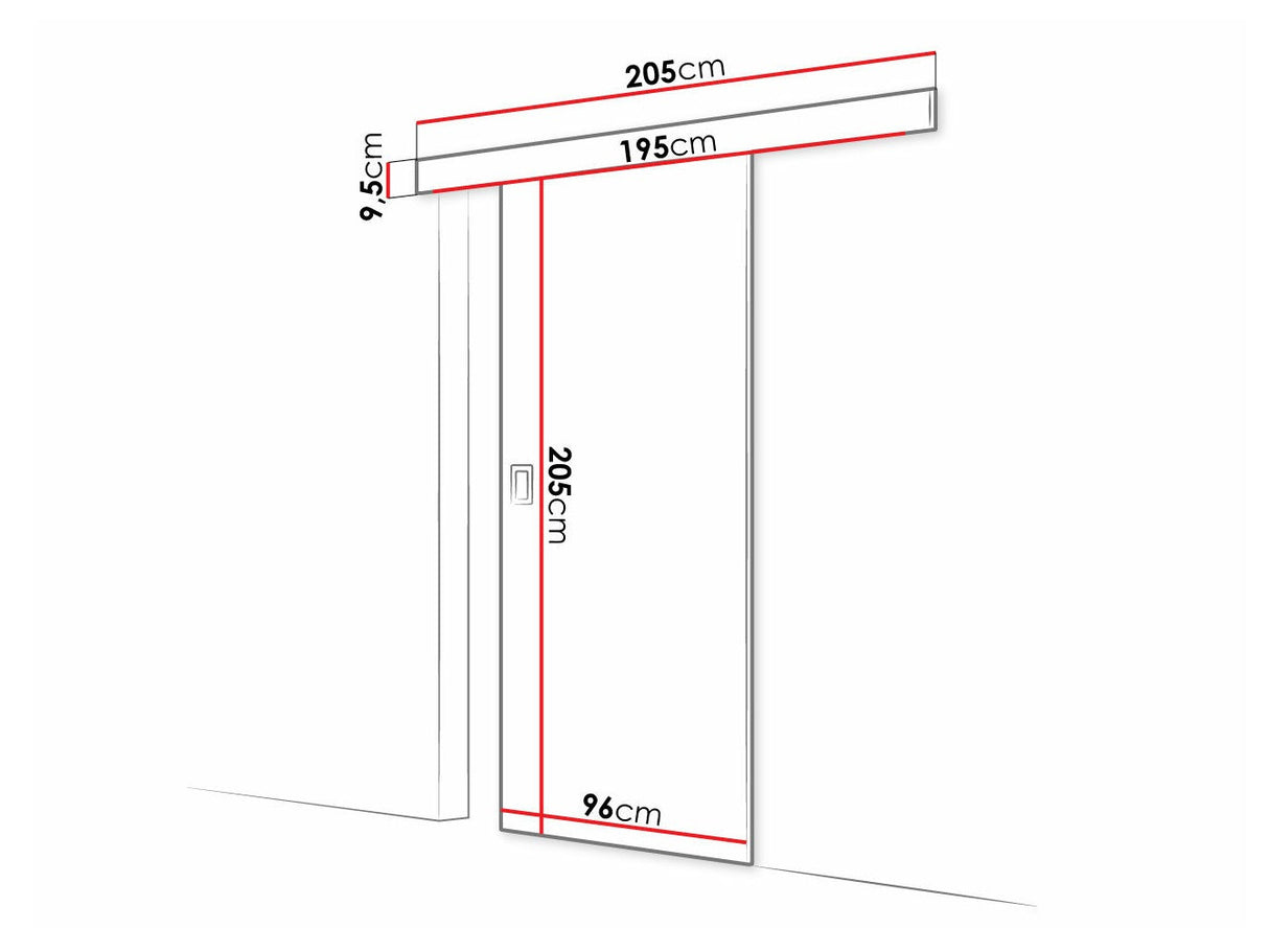 Tolóajtók Drzwi WERDI 90 + samodomykacz, Szín: Fehér
