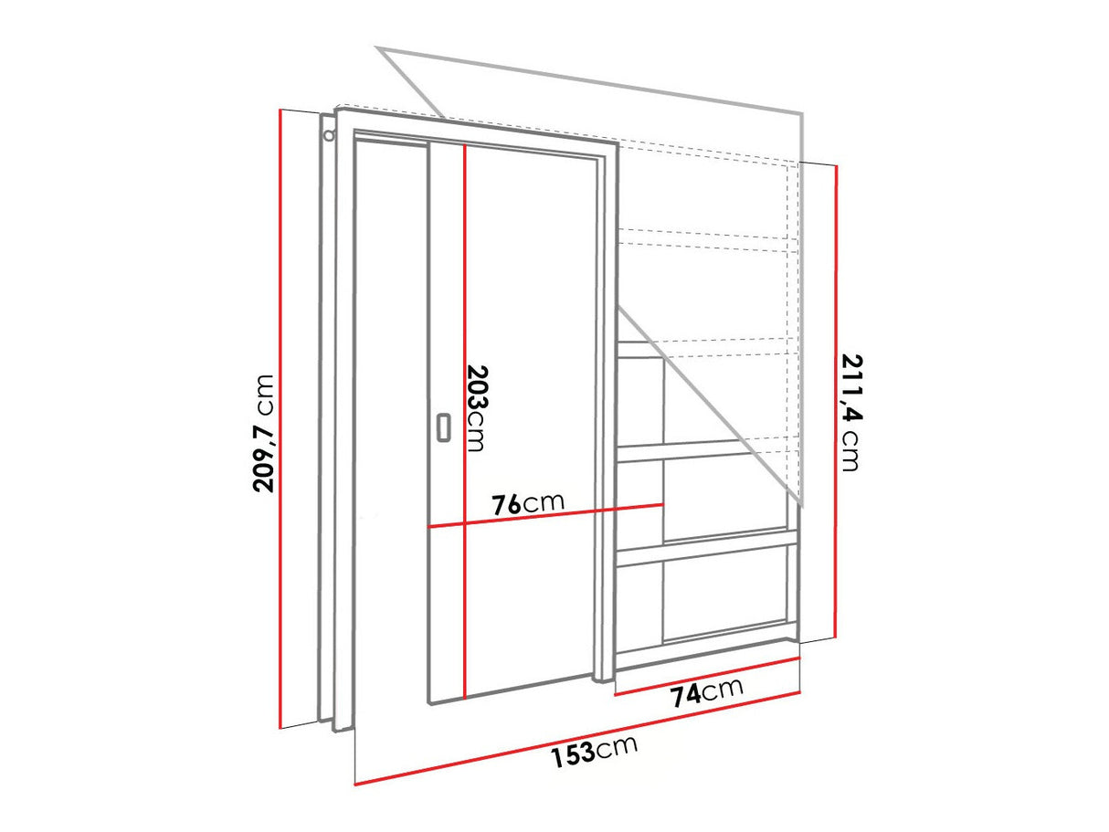 Tolóajtók Drzwi w kasecie EVO 70 (drz+kas+oście), Szín: Fehér