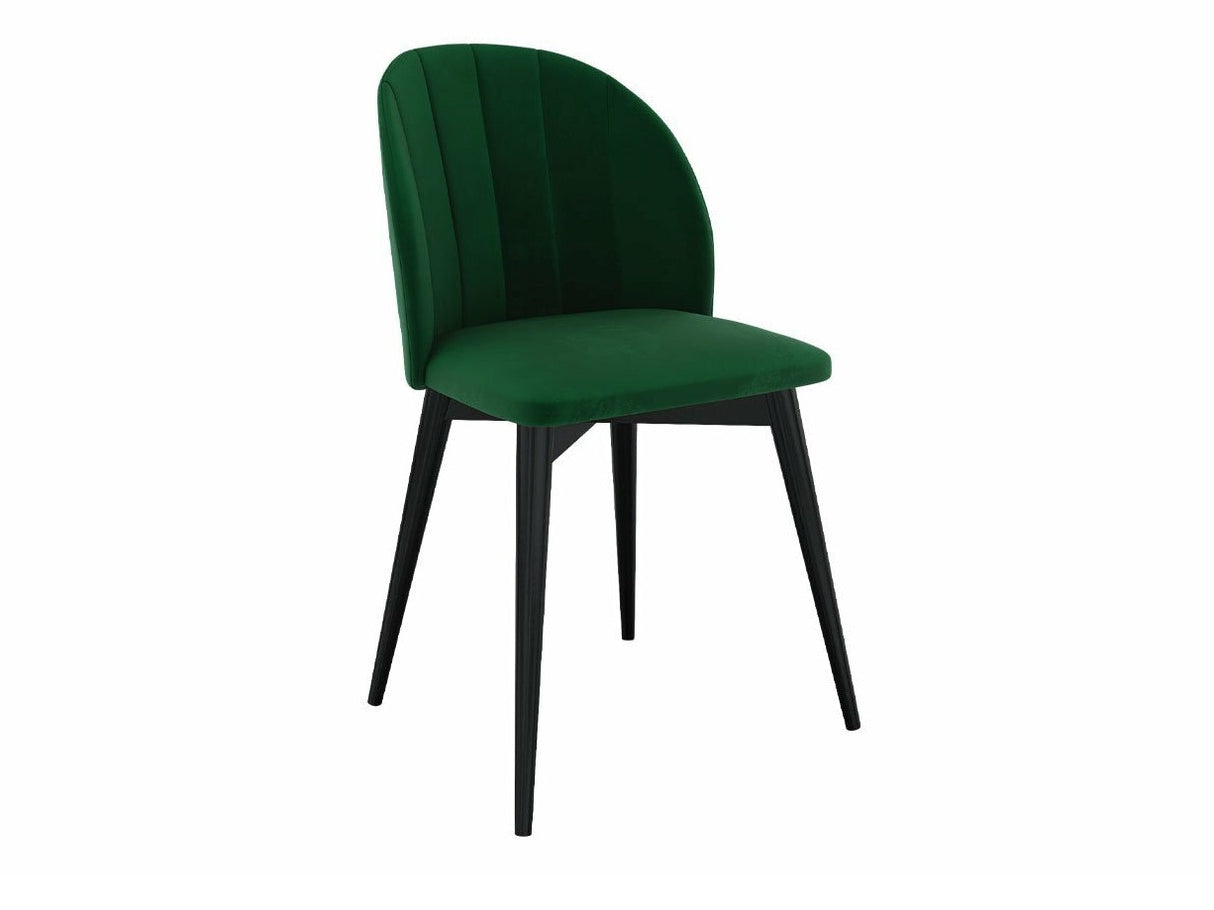 Étkezőgarnitúra Zestaw 04 4xS100 SKANDI FI, Szék színe: Fekete + Magic Velvet 2225, Asztal színe: Barna