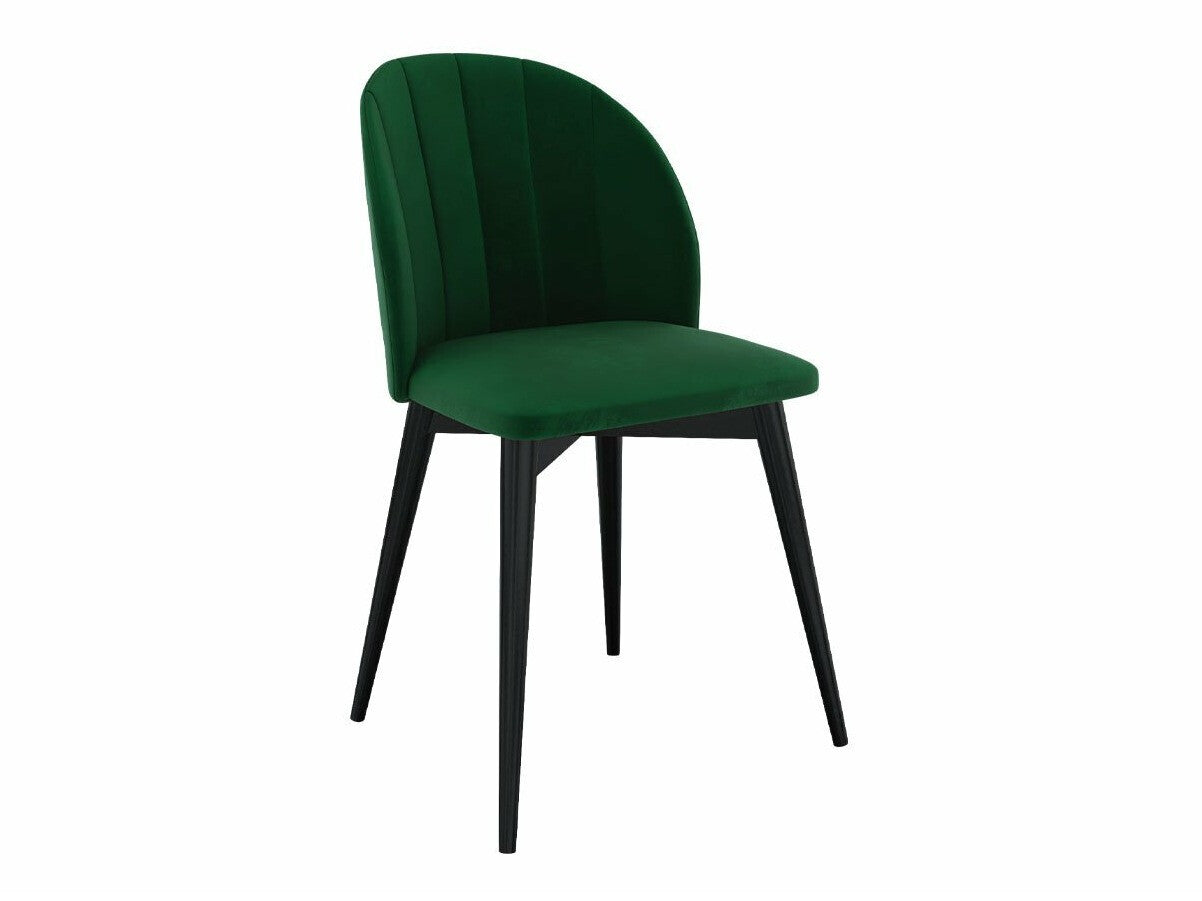 Étkezőgarnitúra Zestaw 04 4xS100 SKANDI FI, Szék színe: Barna + Magic Velvet 2225, Asztal színe: Fekete