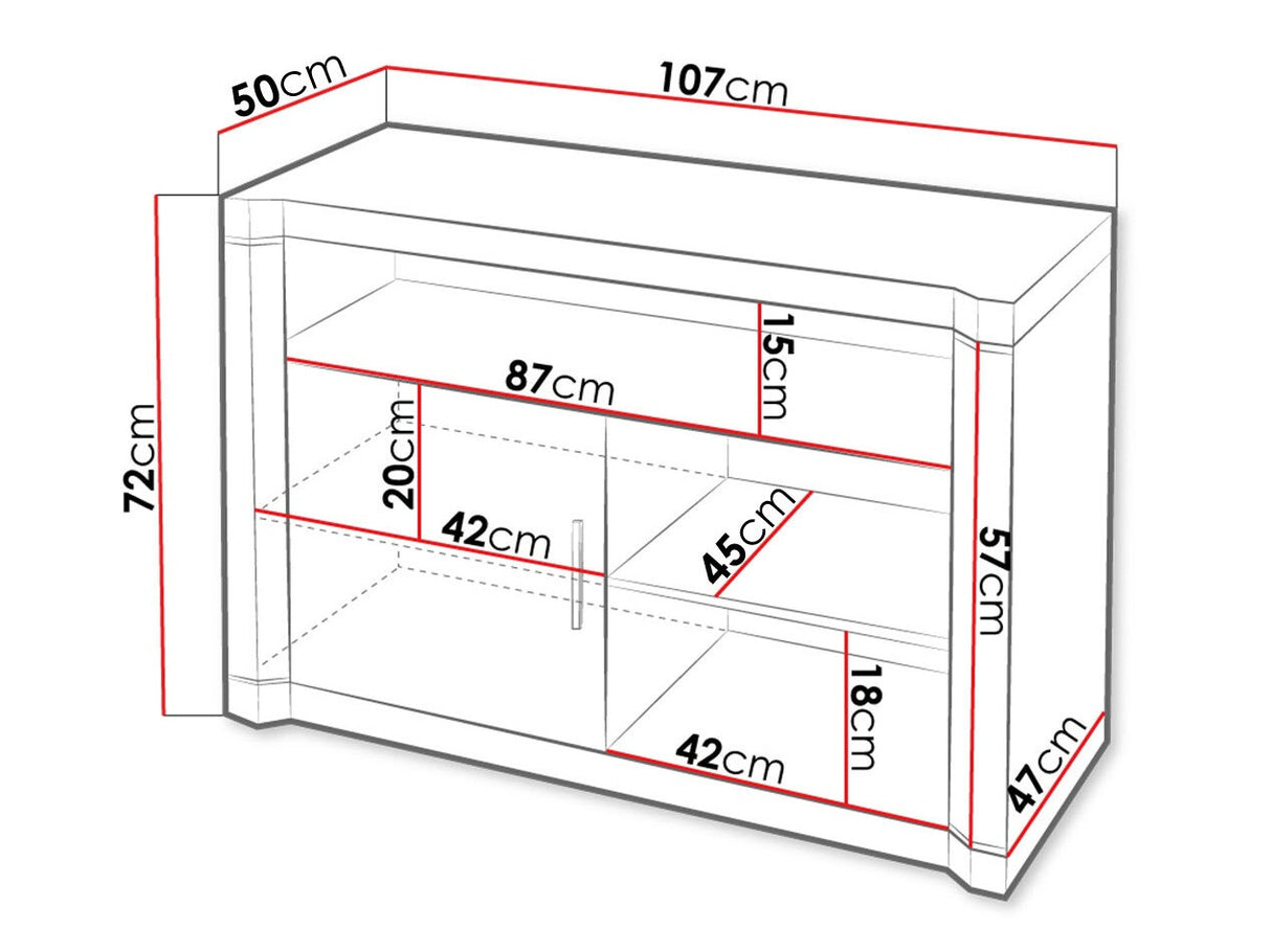 TV-állvány Dallas D11, Szín: Triufel tölgy