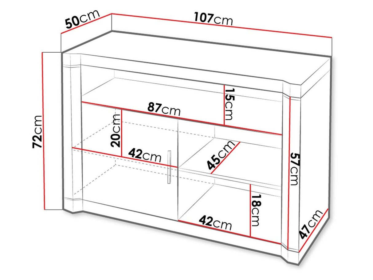 TV-állvány Dallas D11, Szín: Sonoma tölgy