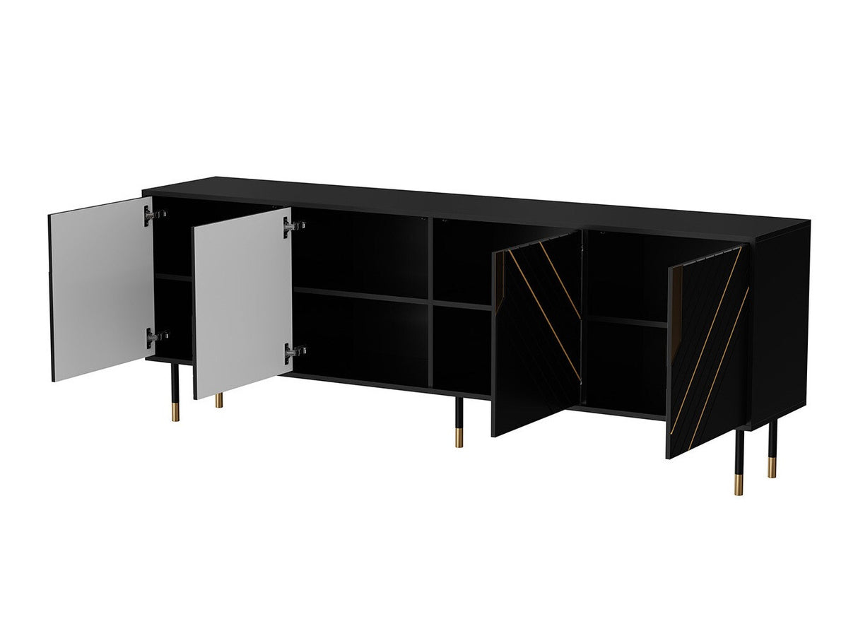 Nappali szett Meble MOUNTAIN I Czarny + Złoty