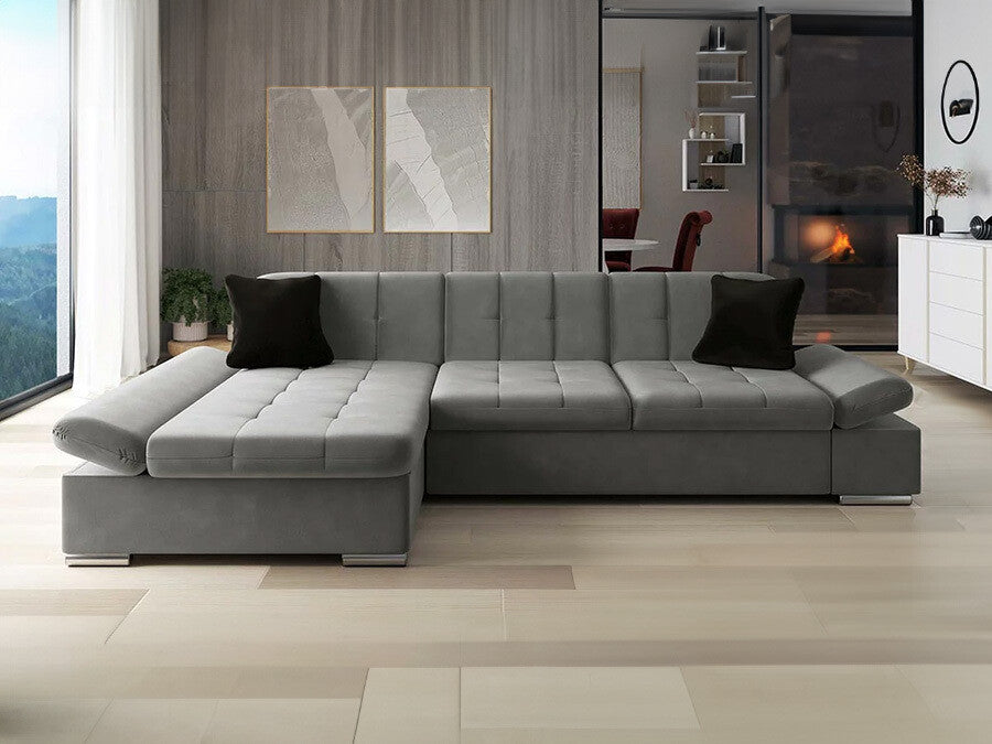 Sarokkanapé Malwi (Laviva), Szín: Magic Velvet 2217 + Magic Velvet 2219, Változatok: Balos